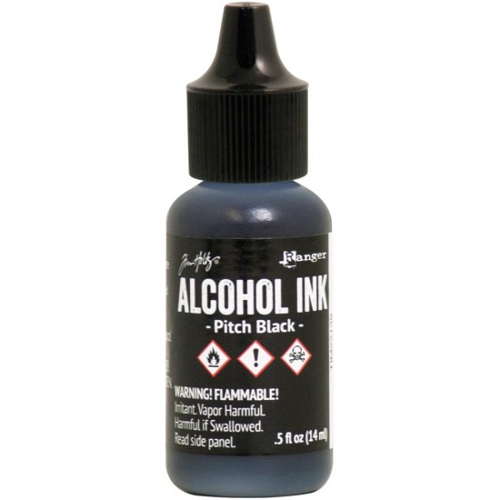 Tim Holtz - Alcohol Ink couleur «Pitch Black» .5 oz